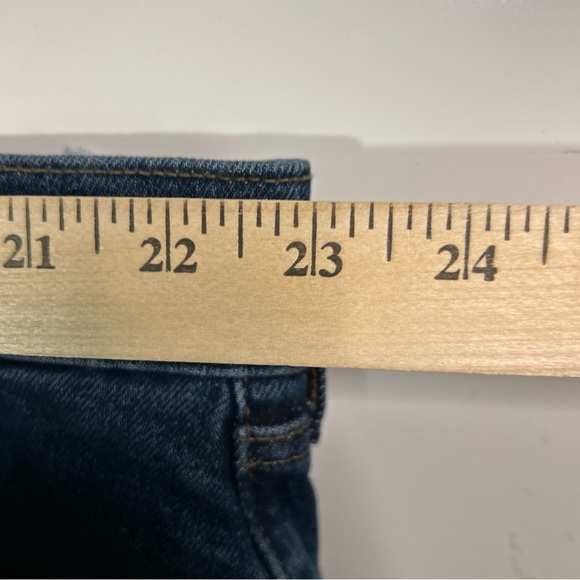 Old Navy Sky Hi Jeans Women’s 24 Straight Extra High Rise Stretch Mom Dark Wash - Picture 8 of 15